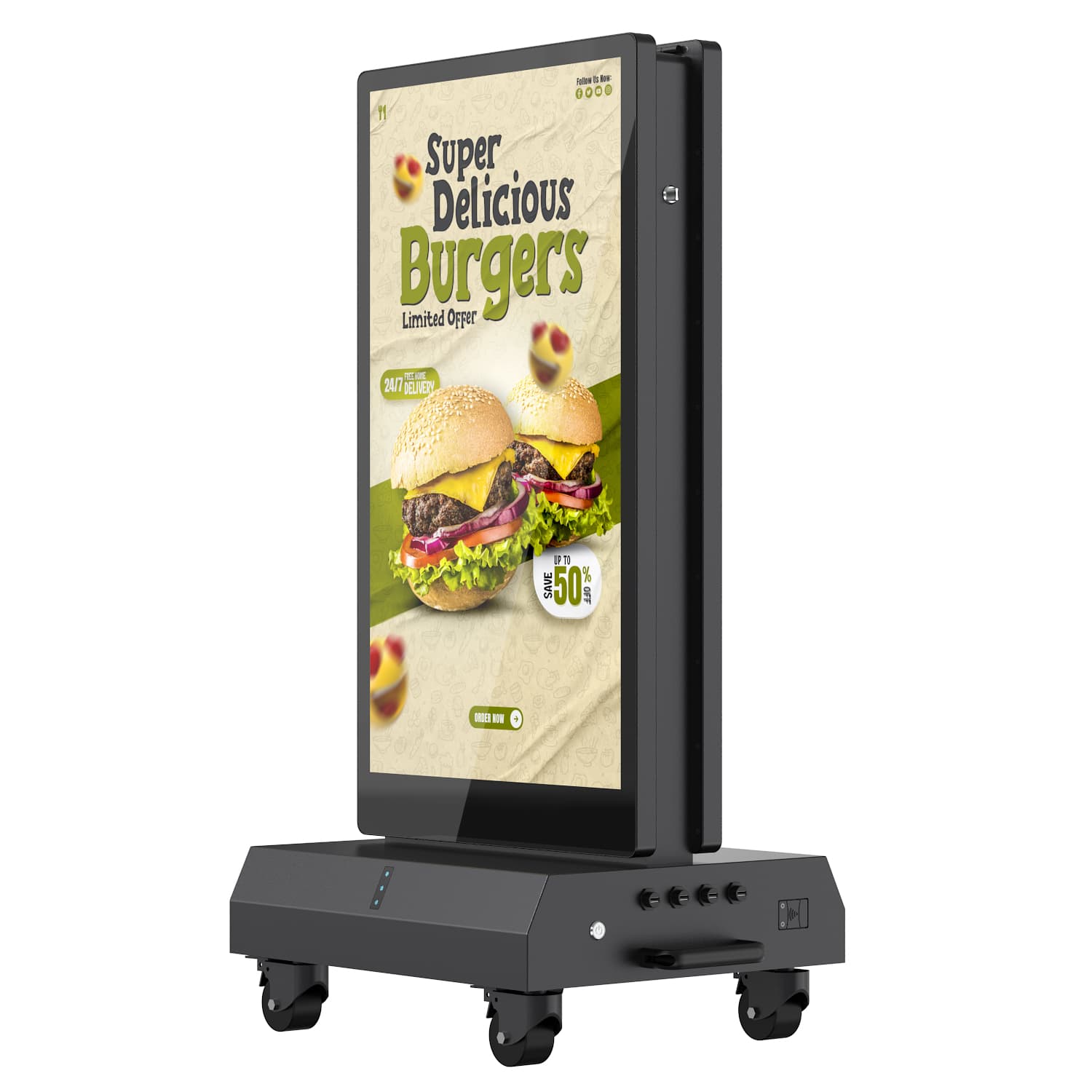 VISTA display, angled view